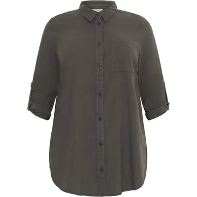 Dameshemd met lange mouwen KAFFE Curve Nana