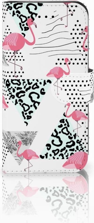 iPhone 7 | 8 | SE (2020) | SE (2022) Telefoonhoesje met Pasjes Flamingo Triangle