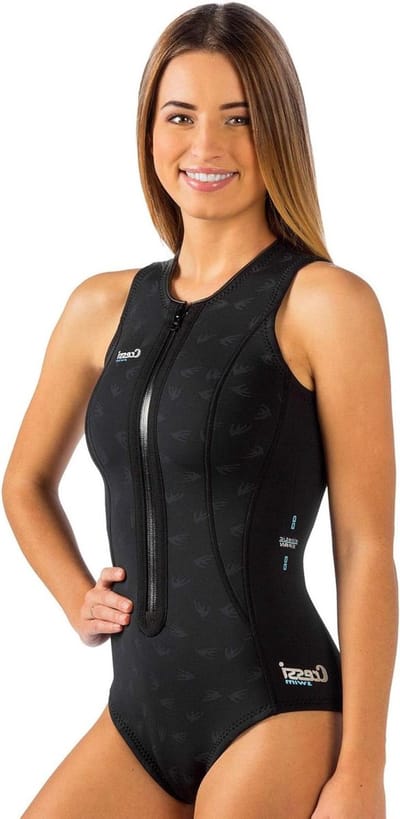 Dames Zwempak - Neopreen Pak - Watersport Activiteiten - Grote Bewegingsvrijheid - 2 mm dik - Zwart