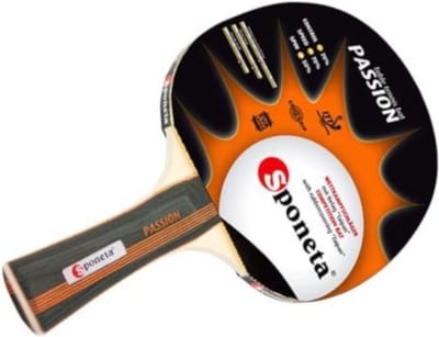 Sponeta Tafeltennisbat Passion Speelklasse W Hout Zwart