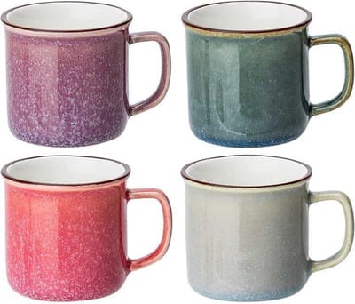 Sara minibeker d5xh5cm 6cl 4 asspink - purple - greige - petrol 4 stuks