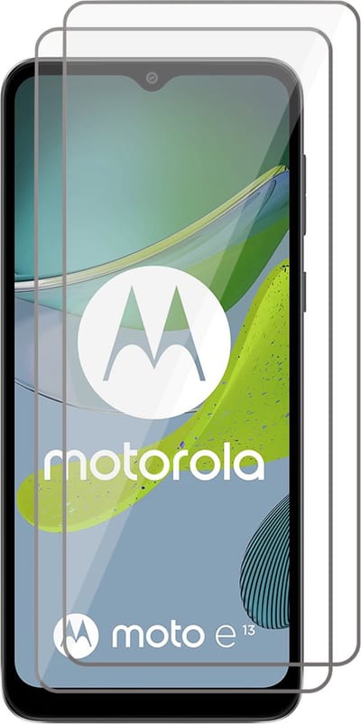 Screenprotector geschikt voor Motorola Moto E13 - 2x Gehard Glas Screen Protector GlassGuard