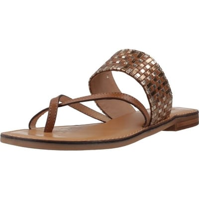 GEOX MADDALUSIA C DAMES Sandalen - TABAK/BRONS - Maat 36