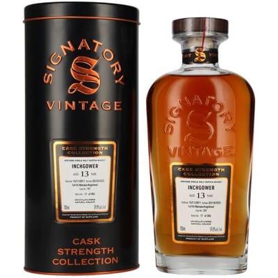Ondertekenaar Vintage Signatory Vintage INCHGOWER 13 Years Old 1st Fill Marsala Cask Strength #101 2011 59,8% Vol. 0,7l in Tinbox