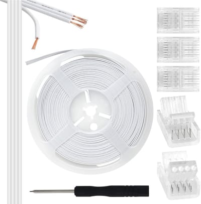 10 Meter RGB LED Verlengsnoer met 4-pins Connectors voor 10mm Waterdichte en Niet-Waterdichte Strips