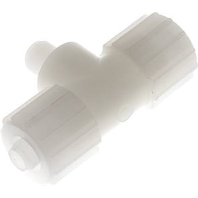 15x9mm & G1/4'' PVDF T-stuk Knelfitting Buitendraad 10bar Kunststof en Polyamide