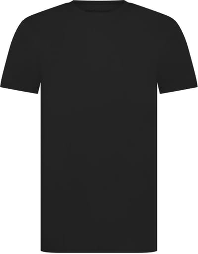 Comfortabel & Zijdezacht Bamboo Basics Merino-Bamboe T-Shirt Toby - Zwart - M