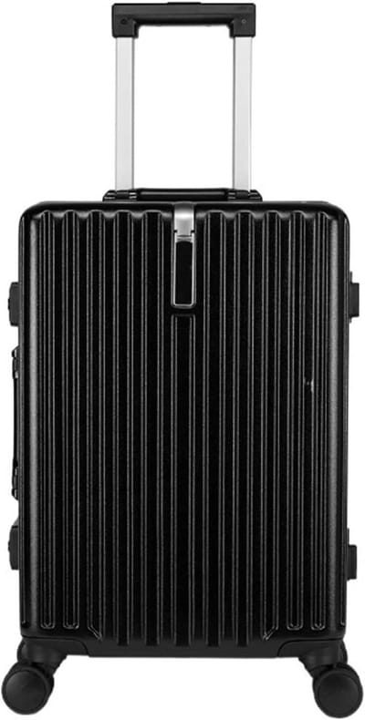 Reiskoffer Cabinekoffer - Bagage Trolley - Zakenreizen - Lichtgewicht ABS - 24 inch - Zwart