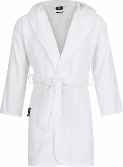 Kinderbadjas wit - capuchon badjas kind - 100% katoenen badjas kind - badjas kinderen - badjas meisjes - badjas jongens - Badrock - 0/12 mnd