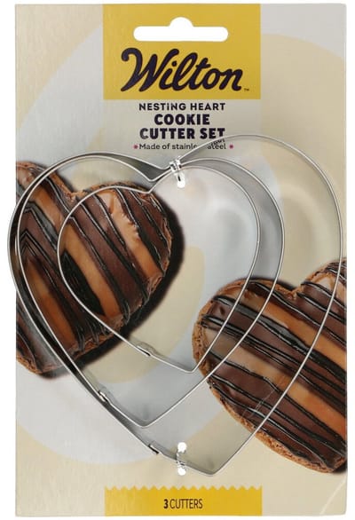 Wilton Nesting Koekjesuitsteker - Hart - Set/3 - Uitsteekvormpjes - Koekjes Vorm
