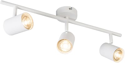 QAZQA jeana - Moderne Plafondspot | Spotje | Opbouwspot - 3 lichts - L 530 mm - Wit - Woonkamer | Slaapkamer | Keuken
