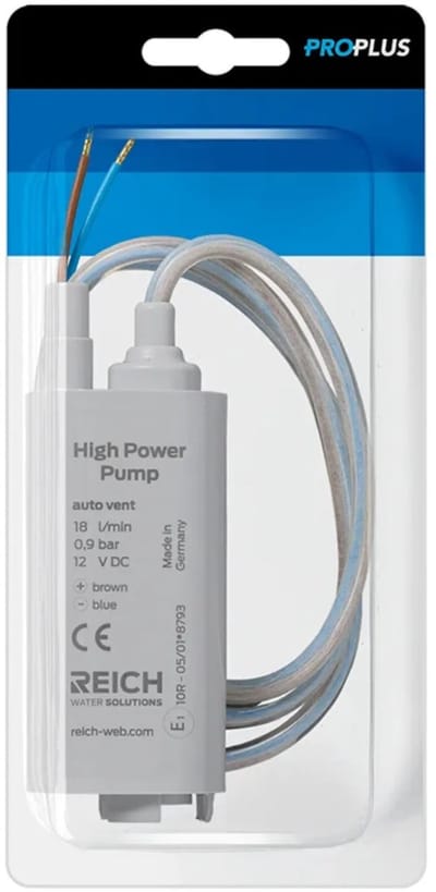 ProPlus Dompelpomp 12V - 18L p/min - Ontluchting, Max. 0.8 Bar Blister