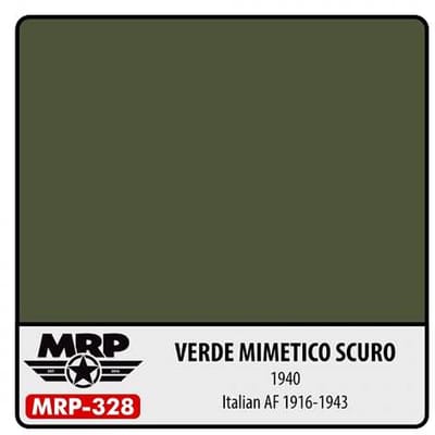 Mr. Paint MRP-328 - Verde Mimetico Scuro – 1940 (Italian AF 1916-43) – 30 ml verf voor Airbrush & Detailwerk