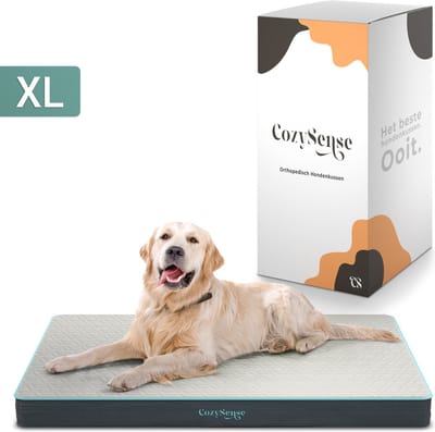 CozySense® – Orthopedisch Hondenkussen 100 X 70 Cm – Maat XL - Waterdicht – Geschikt Als Benchkussen & Hondenbed