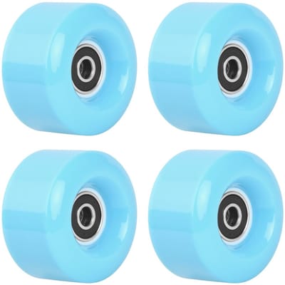 Allecto - Roller Skate Wielen - Dubbele Rij - Duurzaam en Stil - Blauw - Skateboard Wielen - Ideaal voor Skaten - 58x32mm