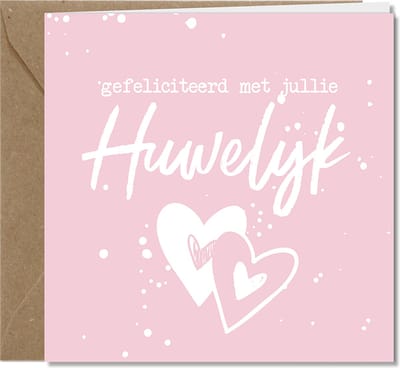 Tallies Cards - Huwelijk - Color & White wenskaarten