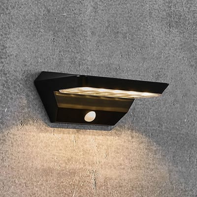 Nordlux LED-zonne-wandlamp Agena met bewegingsmelder