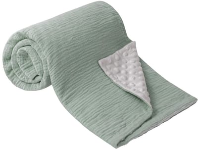 Dailygoods- Babydeken 100% Mousseline Katoen - Zachte Kruipdeken - Ademend - Warm - 70 x 100 cm - Geschikt voor Pasgeborenen
