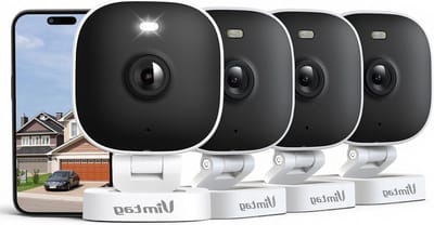 Bewakingscamera Set - Outdoor Camera's - Huis Beveiligen - 2.5K QHD Resolutie - 4 Stuks - Zwart Wit