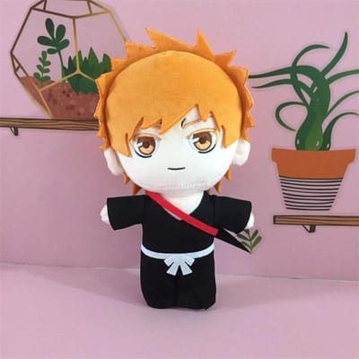 Anime Aizen Sousuke Pluche Pop Speelgoed 20cm Bleach Cartoon Cosplay Schattig Zacht Gevuld Kussen Cadeau 20cm 20cm