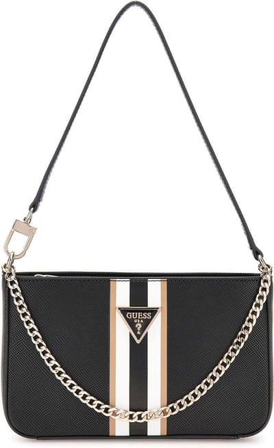 GUESS Schoudertas Noelle Mini Top Zip Shoulder Bag Black Zwart