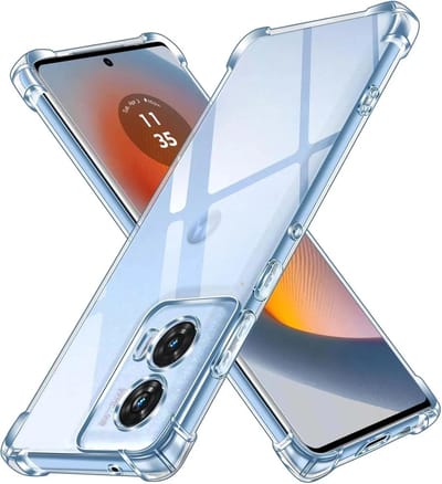 Transparant Hoesje Geschikt voor Motorola Edge 50 Fusion | Schokbestendig TPU | Back Cover | Dun | Flexibel | Shockproof | Doorzichtig