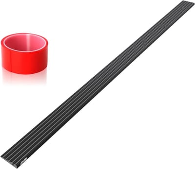 PVC Drempelhelling 1 cm Zwart - Rolstoel Oprijplaat 800 kg - Antislip voor Rollator en Kinderwagen