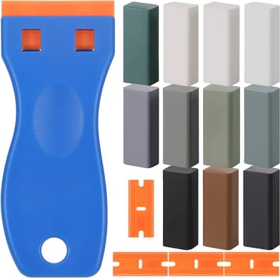 Houten Reparatie Wax voor Krassen en Beschadigingen met Spatel, 17-delige Set voor Laminaatvloeren en Meubels, Inclusief Fusible Reparatie Kit