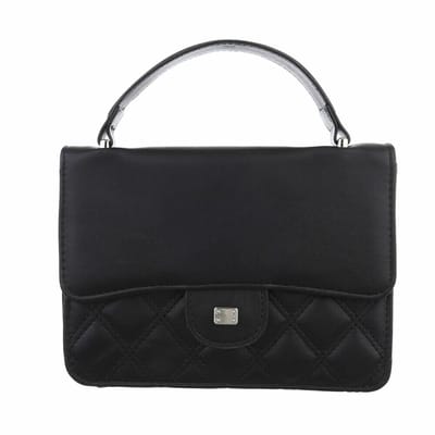 Kleine dames schoudertas Tara-zwart-verstelbare schouderriem-magnetische sluiting-LXBXH 20x5x15