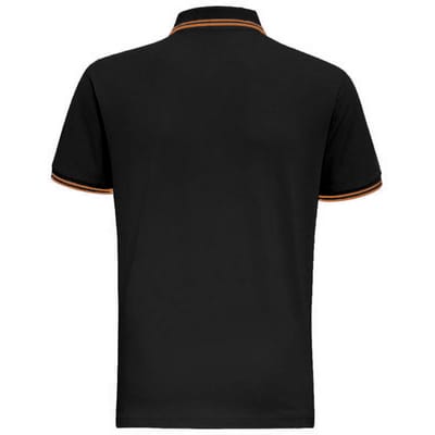 Asquith & Fox Heren Klassiek Fit getipt Poloshirt (ZWART/GEEL)