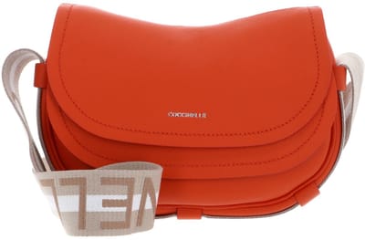 COCCINELLE Leren Schoudertas Raquel Crossbody Bag Gazpacho / Sangria Oranje