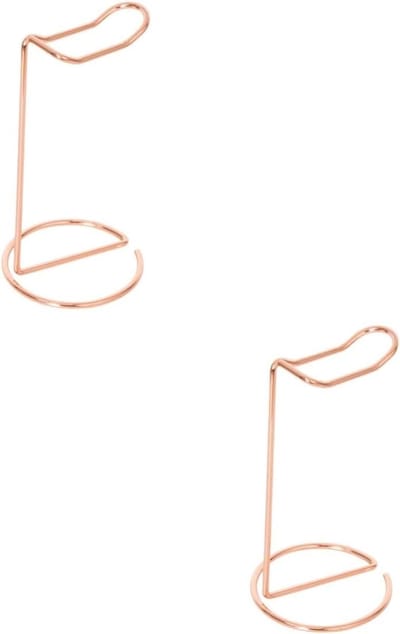 Hoofdtelefoonhouder - Headsetstandaard Oortelefoonhanger - Bureau Organisatie - Ruimtebesparend Ontwerp - 22 x 11 cm - Rosé Goud