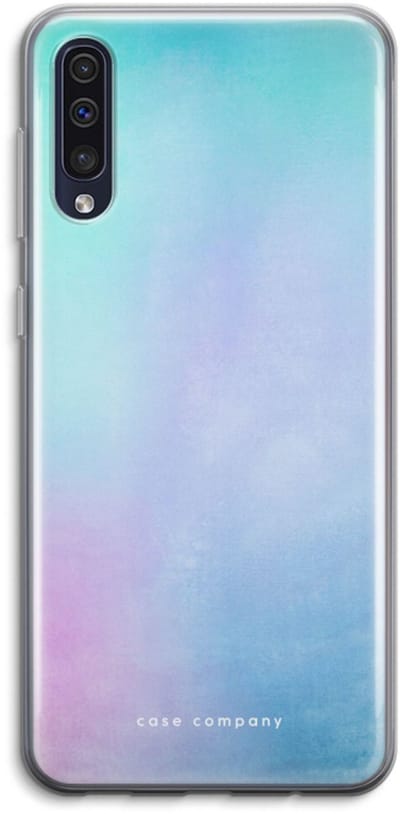Hoesje geschikt voor Samsung Galaxy A50 hoesje - Mist pastel - Soft Cover Telefoonhoesje - Bescherming aan alle Kanten en Schermrand