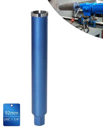 Professionele Diamant Boorkroon 92 mm voor Beton, Graniet en Metselwerk - Nat & Droog Boren