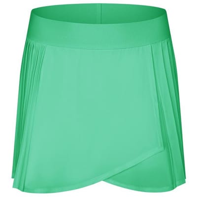 Nieuwe IJssensor Geplooide Split Sportbroekrok met Voering Anti-blootstelling Sport Yoga Rok voor Vrouwen 12 green