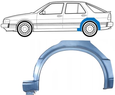 Reparatiepaneel achterspatbord voor Saab 9000 1985-1998 / Links