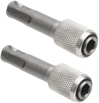 2 Pack SDS Plus Adapter, Robuuste en Veelzijdige Boorhouder met Hex Shank voor Aardboringen, Klusprojecten en Industrieel Gebruik
