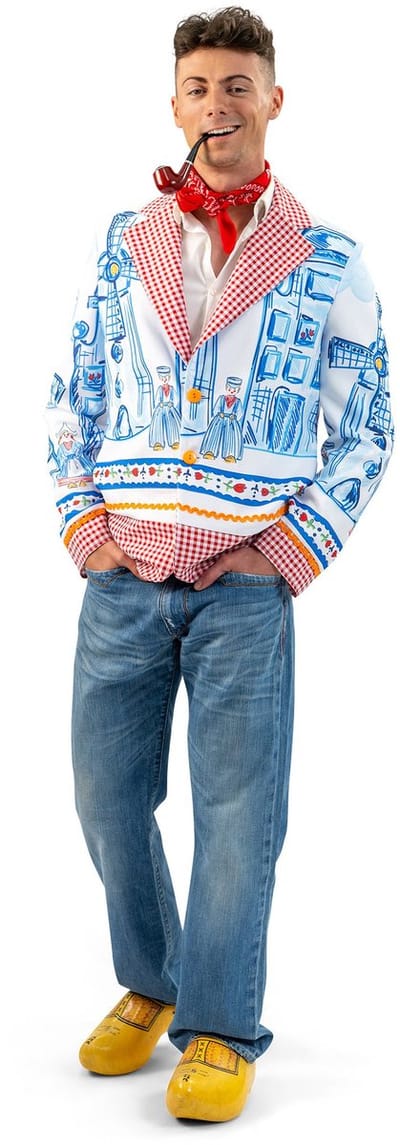 Volendamse jas Delfts blauw heren