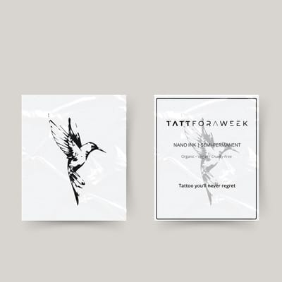 Tijdelijke tattoo vogel | Neptattoo volwassenen | Tijdelijke tattoo voor volwassenen | Temporary tattoo | Plaktattoos voor volwassenen | Neptattoos | Probeer zorgeloos een tattoo | tattforaweek