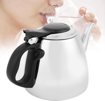 Kookpan Waterkoker - Theepot Snelkoker - Water Koken - Voor Alle Vuren - 1.2 Liter - Zilver