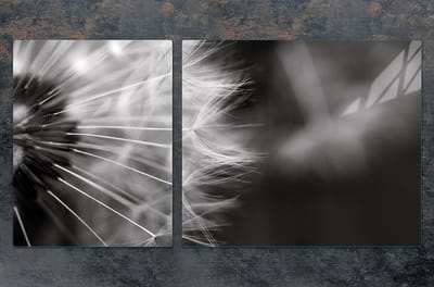 TMK ArtDeko Beschermplaat en Snijplank - Glas - 100x52 cm - Bloemenpatroon