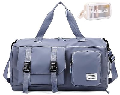Sporttas met Schoenenvak en Nat Vak voor Heren en Dames - 30L Blauw