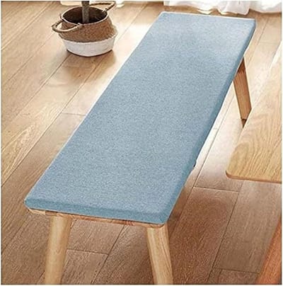 Bankkussen - Zitkussen Kussen - Buiten Zitten - Dubbele Antislip - 170 x 55 cm - Lichtblauw