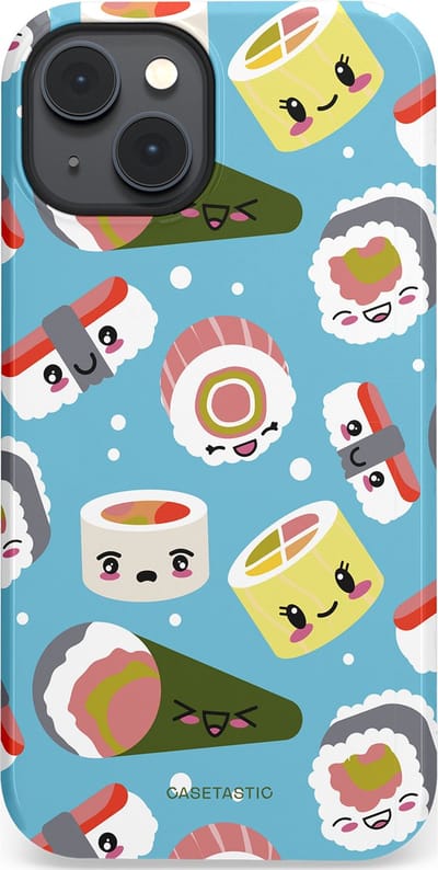 Casetastic Hoesje Geschikt voor Apple iPhone 14 Plus Magsafe - Stijlvolle Beschermende Duo-layer Case - Sushi mania