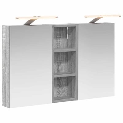 vidaXL - Badkamerkast - set - 3 - st - 80 - x - 10,5 - x - 50 - cm - Bewerkt - hout