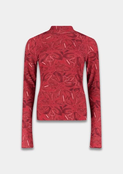 Harper & Yve Jane-ls Tops & T-shirts Dames - Shirt - Rood - Maat XS