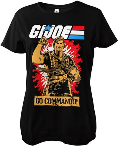 G.I. Joe Dames Go Commando Girly T-shirt