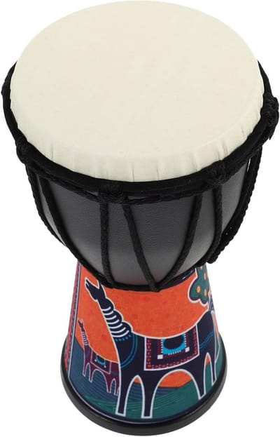 Handtrommel Percussie - Kinder Instrument - Muziek Ontwikkeling - Authentiek Geluid - 20 x 10 x 10 cm - Multi