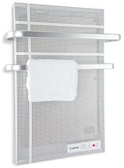 Infrared Heater Panel 1000W - Wall Mounted, Splashproof, Adjustable Thermostat, Silver