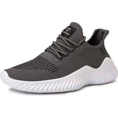 Herenschoenen Comfortabele Heren Casual Schoenen Ademende Lichtgewicht Sneakers Zwart Grijs Wit Grote Maat 38-46 38 grijs